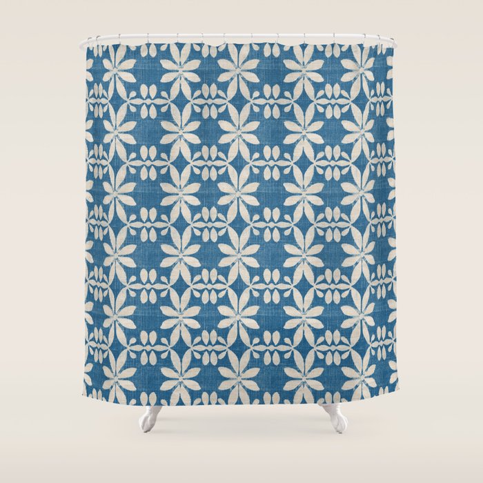 STELLA WEST STAR DENIM Shower Curtain Gallery Image 1