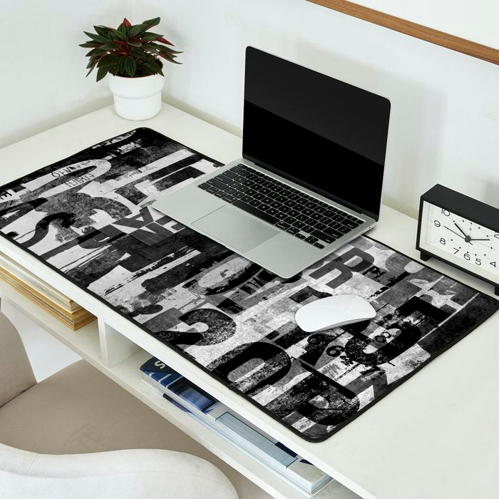 Loft Style Distressed Grunge Street Art Typography Desk Mat Gallery Image 2