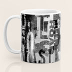 Loft Style Distressed Grunge Street Art Typography Coffee Mug Gallery Image 3