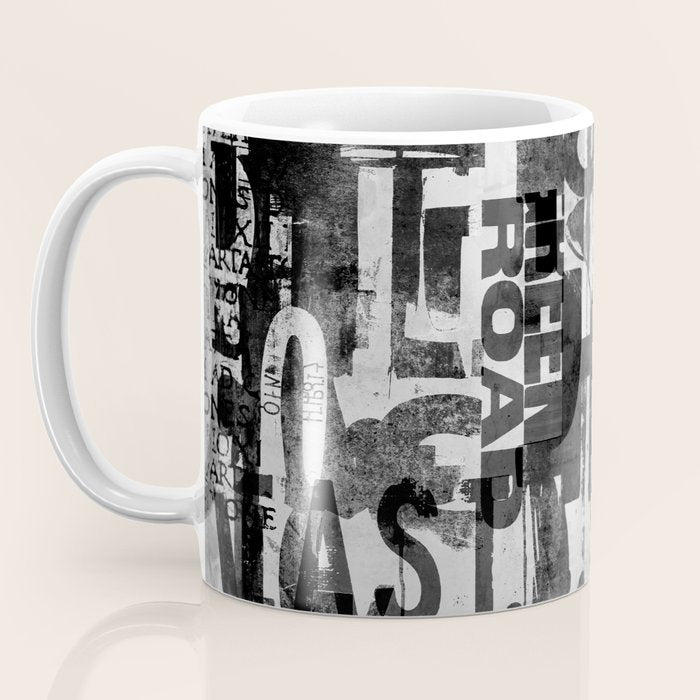 Loft Style Distressed Grunge Street Art Typography Coffee Mug Gallery Image 3