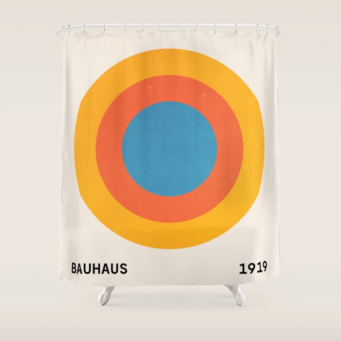 Bauhaus Circles: 1919 Exhibition Shower Curtain Gallery Image 1