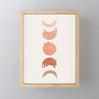 Cat Landscape 142: Cat Moon Mini Art Print Gallery Image 1