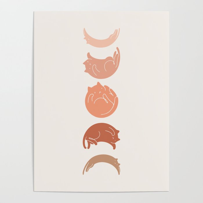 Cat Landscape 142: Cat Moon Poster Gallery Image 4