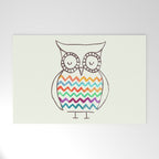 Chevron Owl Welcome Mat Gallery Image 1