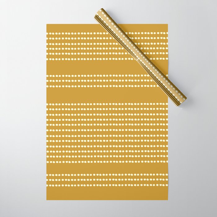 Spotted, African Pattern in Yellow Wrapping Paper Gallery Image 1