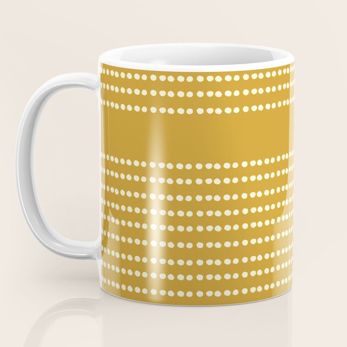 Spotted, African Pattern in Yellow Coffee Mug Gallery Image 3