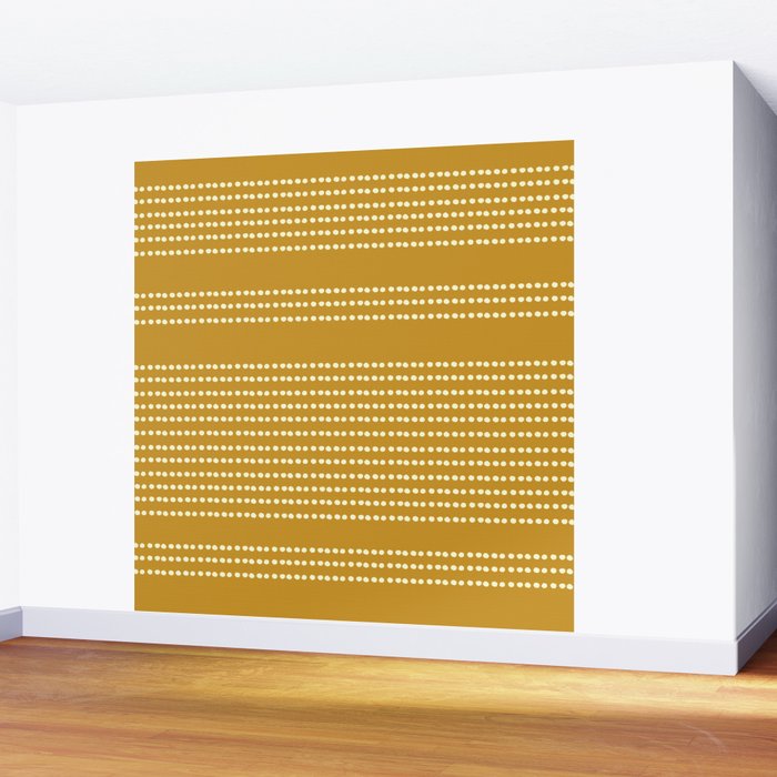 Spotted, African Pattern in Yellow Wall Mural Gallery Image 2