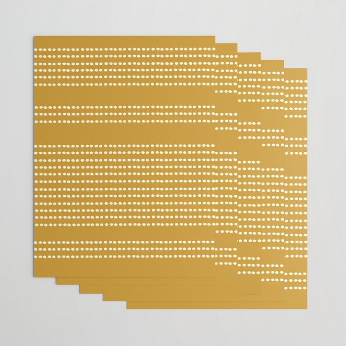 Spotted, African Pattern in Yellow Wrapping Paper Gallery Image 3