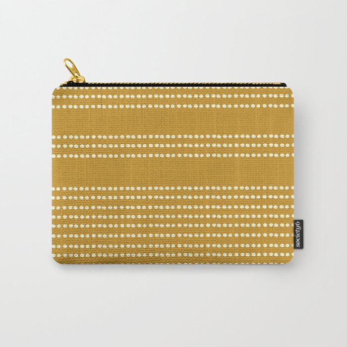 Spotted, African Pattern in Yellow Carry All Pouch Gallery Image 1