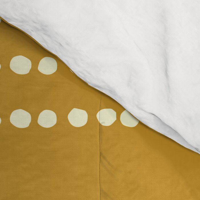 Spotted, African Pattern in Yellow Comforter Gallery Image 4