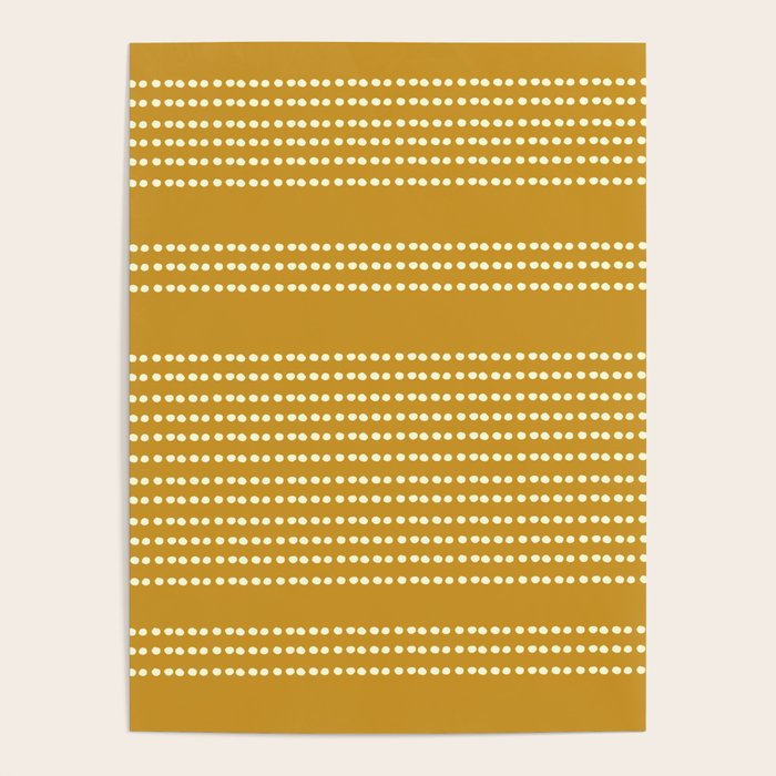 Spotted, African Pattern in Yellow Poster Gallery Image 1