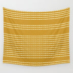 Spotted, African Pattern in Yellow Wall Tapestry Gallery Image 4