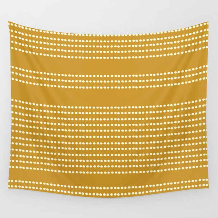 Spotted, African Pattern in Yellow Wall Tapestry Gallery Image 4
