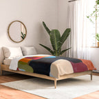 Abstract Desert Art Print in Bold Earth Tones Comforter Gallery Image 2