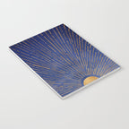 Twilight Blue and Metallic Gold Sunrise Notebook Gallery Image 3