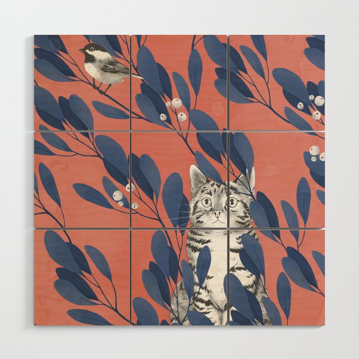 in the wild // repeat pattern Wood Wall Art Gallery Image 1