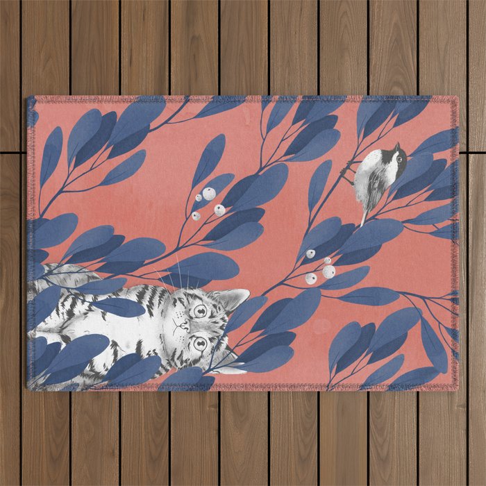 in the wild // repeat pattern Outdoor Rug Gallery Image 1
