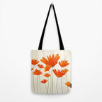 Fiery Red Flowers Tote Bag Gallery Image 2