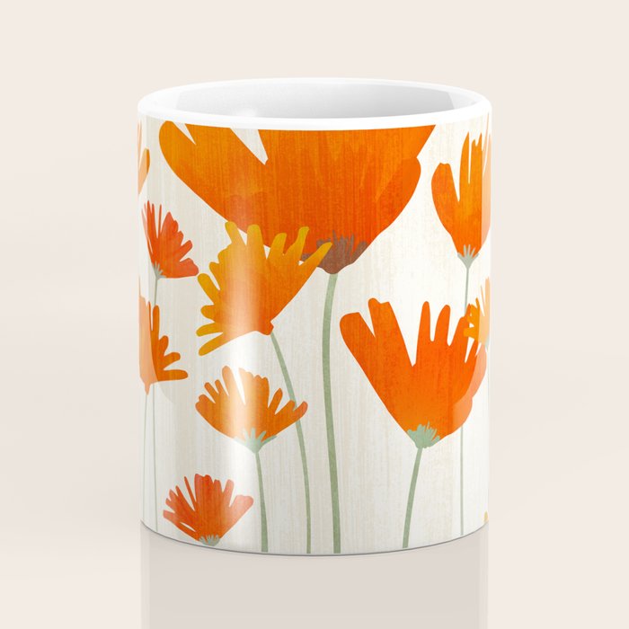 Fiery Red Flowers Coffee Mug Gallery Image 4