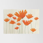 Fiery Red Flowers Rug Gallery Image 2
