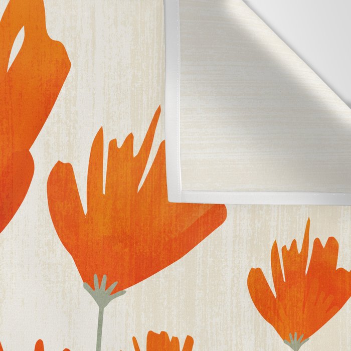 Fiery Red Flowers Wall Tapestry Gallery Image 3