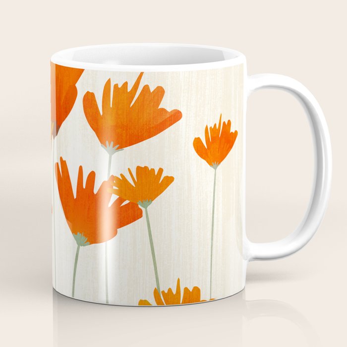 Fiery Red Flowers Coffee Mug Gallery Image 1