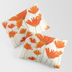Fiery Red Flowers Pillow Sham Gallery Image 3