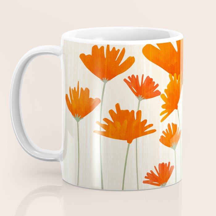 Fiery Red Flowers Coffee Mug Gallery Image 3