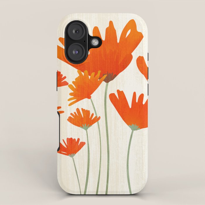 Fiery Red Flowers iPhone Case Gallery Image 1