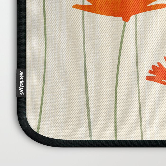 Fiery Red Flowers Laptop Sleeve Gallery Image 3
