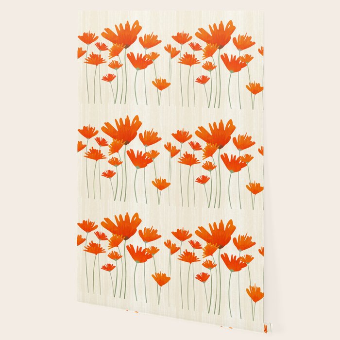 Fiery Red Flowers Wallpaper Gallery Image 2