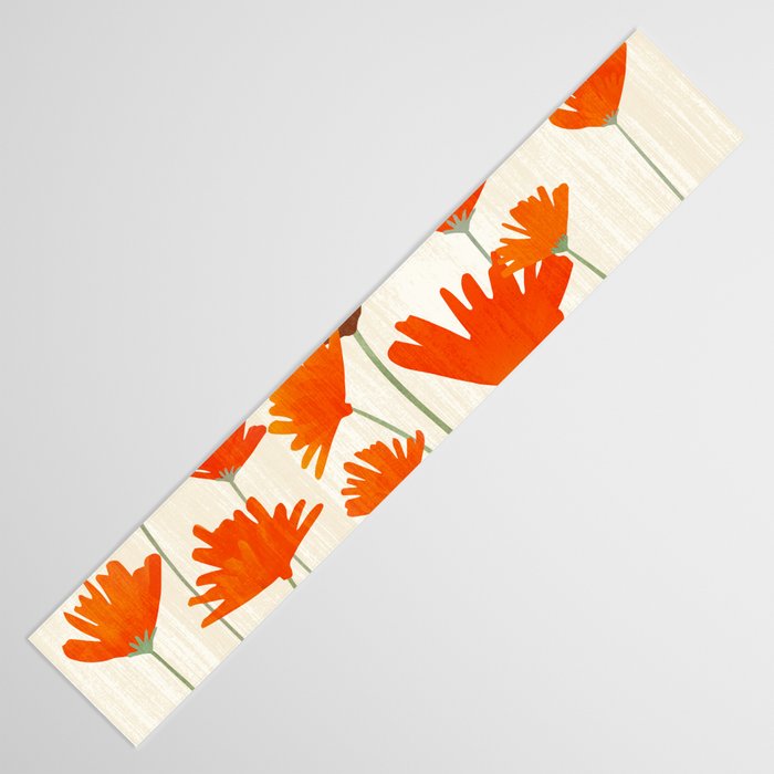 Fiery Red Flowers Table Runner Gallery Image 3