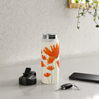 Fiery Red Flowers Water Bottle Gallery Image 4