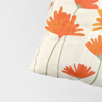Fiery Red Flowers Pillow Sham Gallery Image 4