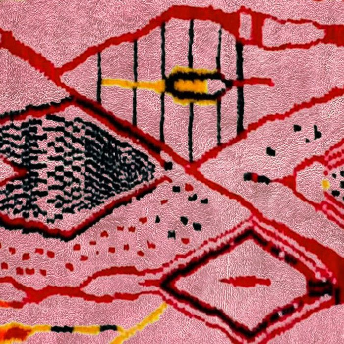 Traditional Pink Moroccan Rug Artwork Coffee Mug Gallery Image 2