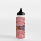 Traditional Pink Moroccan Rug Artwork Water Bottle Gallery Image 3