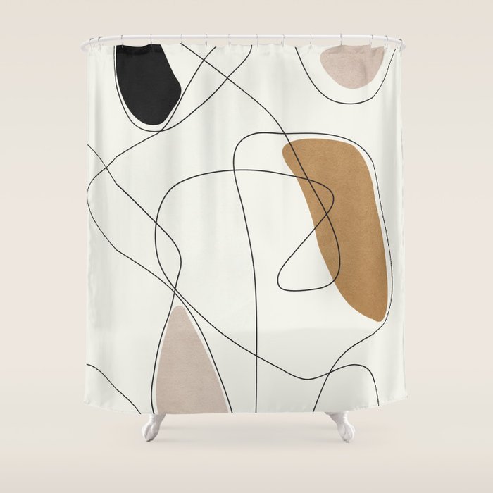 Thin Flow II Shower Curtain Gallery Image 1