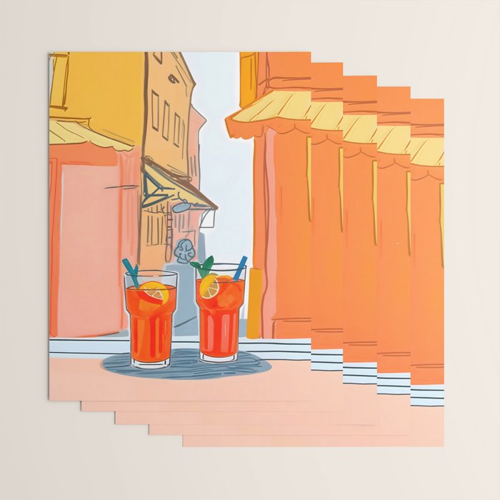 Two Aperols Please Wrapping Paper Gallery Image 3