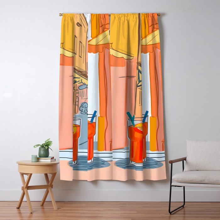 Two Aperols Please Window Curtain Gallery Image 1