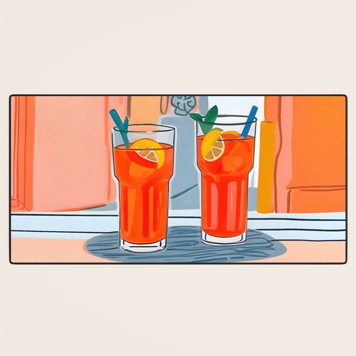 Two Aperols Please Desk Mat Gallery Image 3