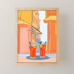 Two Aperols Please Mini Art Print Gallery Image 1