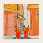 Two Aperols Please Wood Wall Art Gallery Image 1