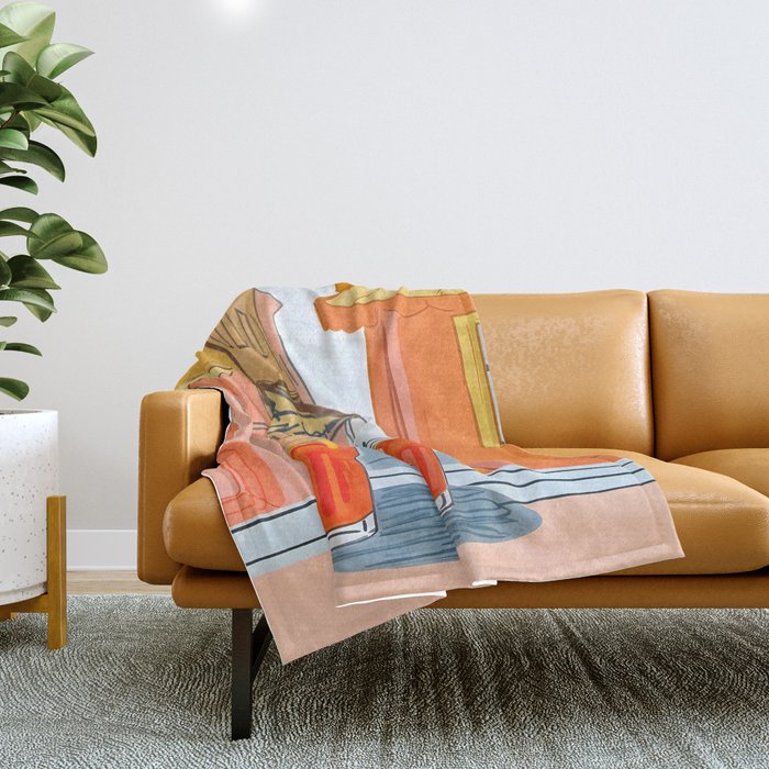 Two Aperols Please Throw Blanket Gallery Image 1