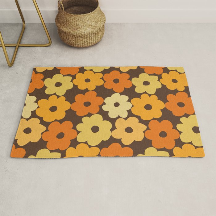 Simple Flower Pattern #2 Rug Gallery Image 1