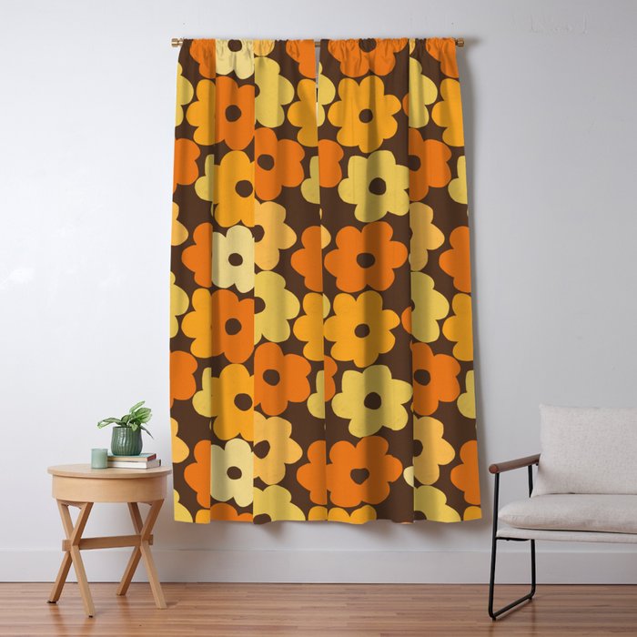 Simple Flower Pattern #2 Window Curtain Gallery Image 1