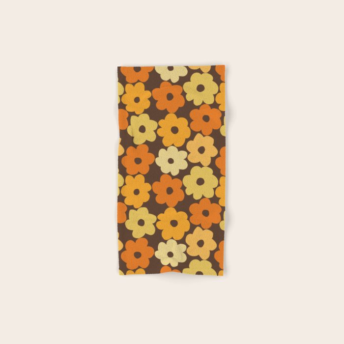 Simple Flower Pattern #2 Bath Towel Gallery Image 1