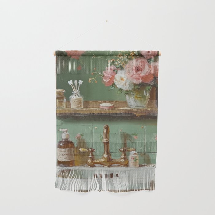 Vintage French Bathroom Vanity Wall Hanging Gallery Image 1