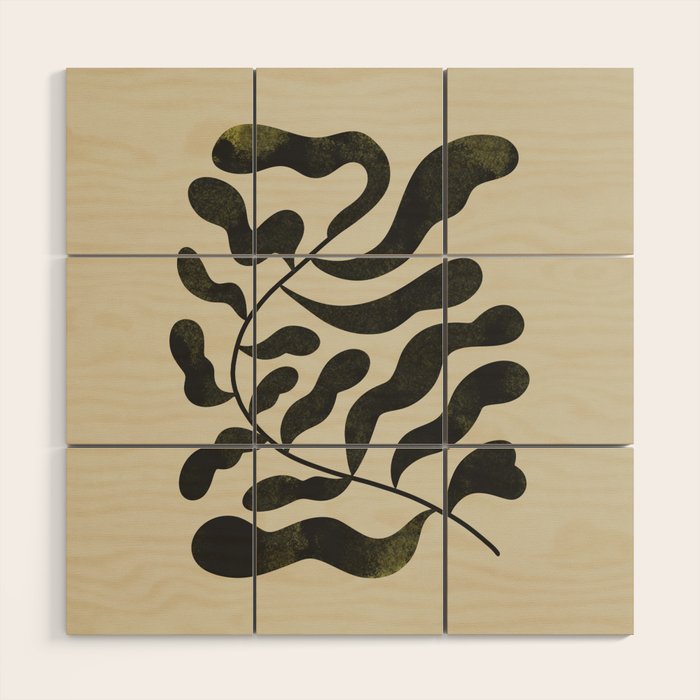 Abstract Plant No. 4 Wood Wall Art Gallery Image 1