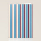 Classic Stripes - heritage blue berry Stationery Card Gallery Image 2