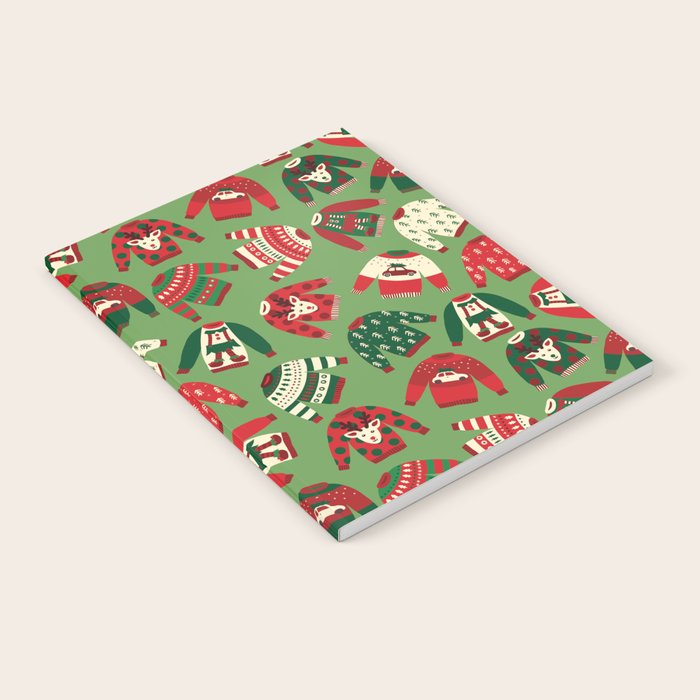 Ugly Christmas Sweaters Pattern Notebook Gallery Image 1